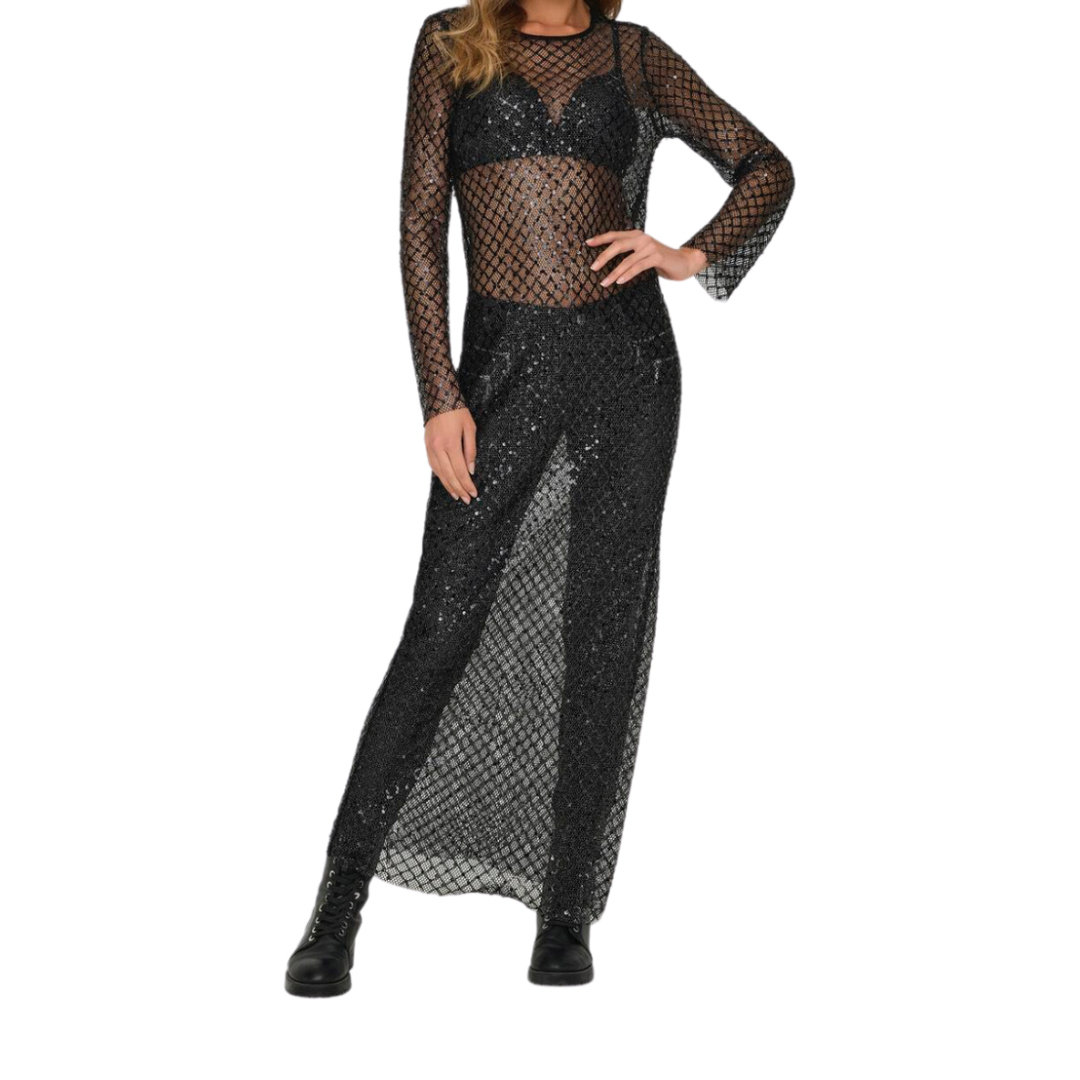 ONLY - KJOLE - DONNA LS ANKLE  - 15332684 - SORT
