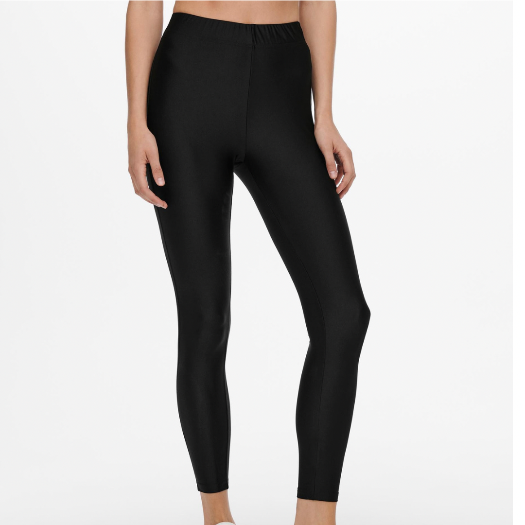ONLY - LEGGINGS - LINA SHINY 15239607 - SORT