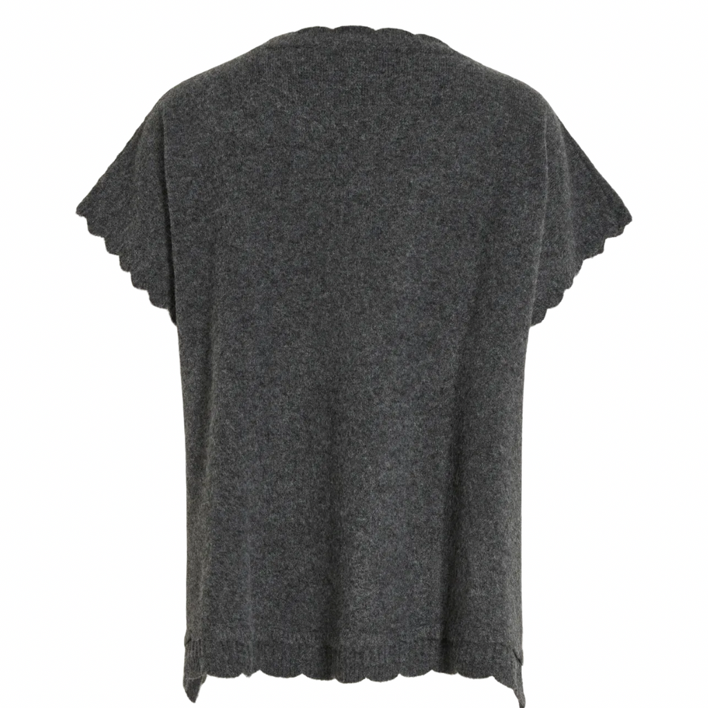 VILA - PONCHO - SUMMER - 14099941 - DARK GRAY MEL
