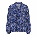 ONLY - SKJORTE - RAYA 15370803 - SURF THE WEB/GRAPHIC BLUE