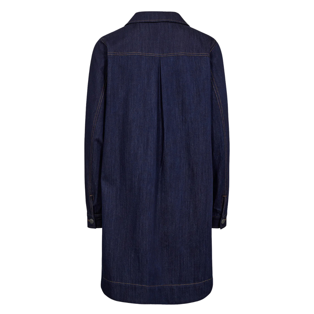 NUMPH - KJOLE - CHIKU - 706039 - DARK BLUE DENIM