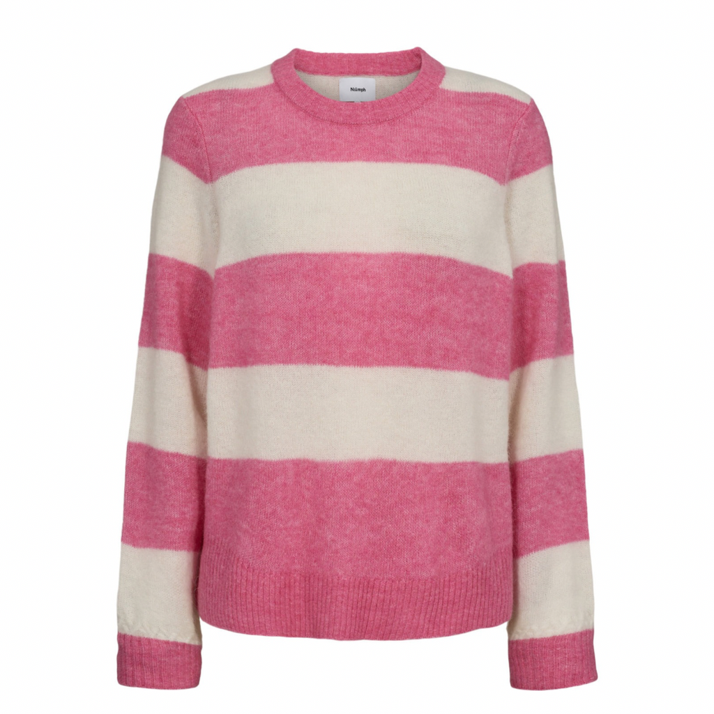 NÜMPH - STRIK - RIETTE BIG STRIPE 705113 - PINK COSMOS