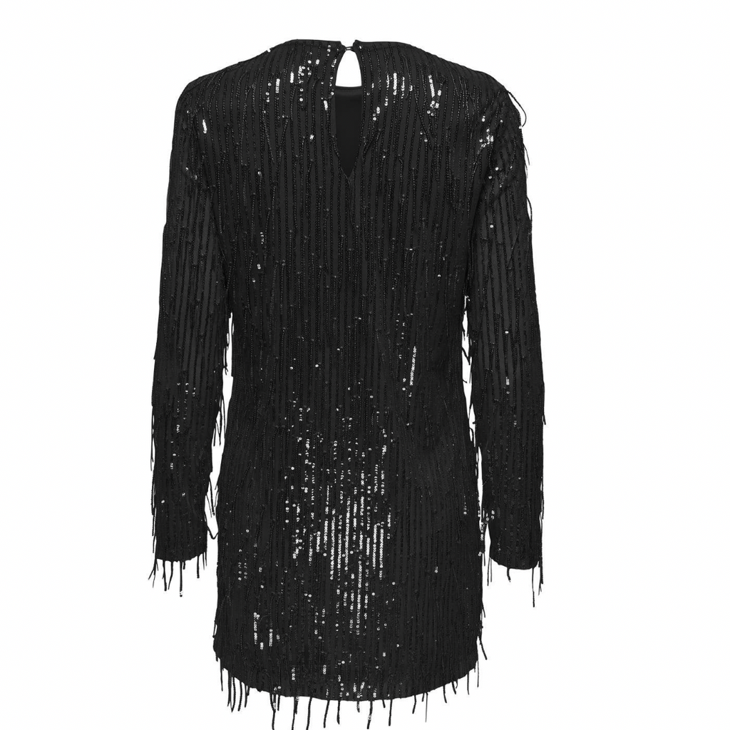 ONLY - KJOLE - ANIKA SPACY 15336062 - BLACK SEQUINS