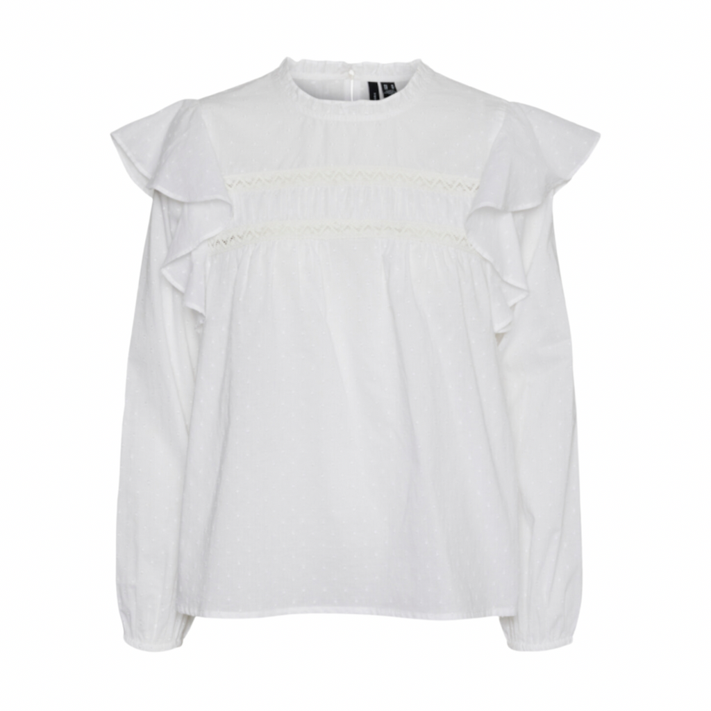 VERO MODA - BLUSE - TRINE 10309038 - SNOW WHITE