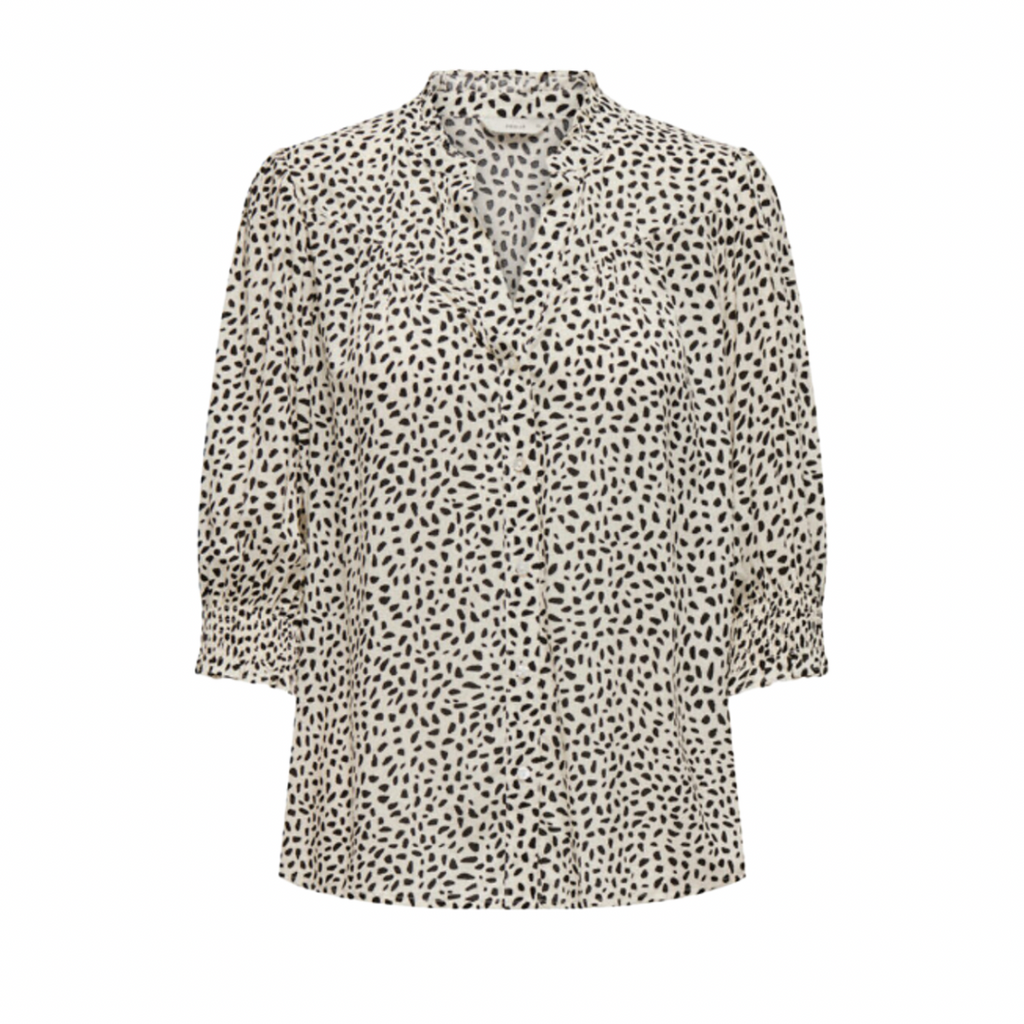 ONLY - SKJORTE - RAYA 15332997 - BLACK GRAPHIC DOT
