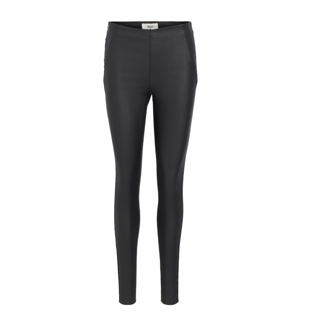 OBJECT - BUKS/LEGGINGS - BELLE COATED 23029748 - SORT