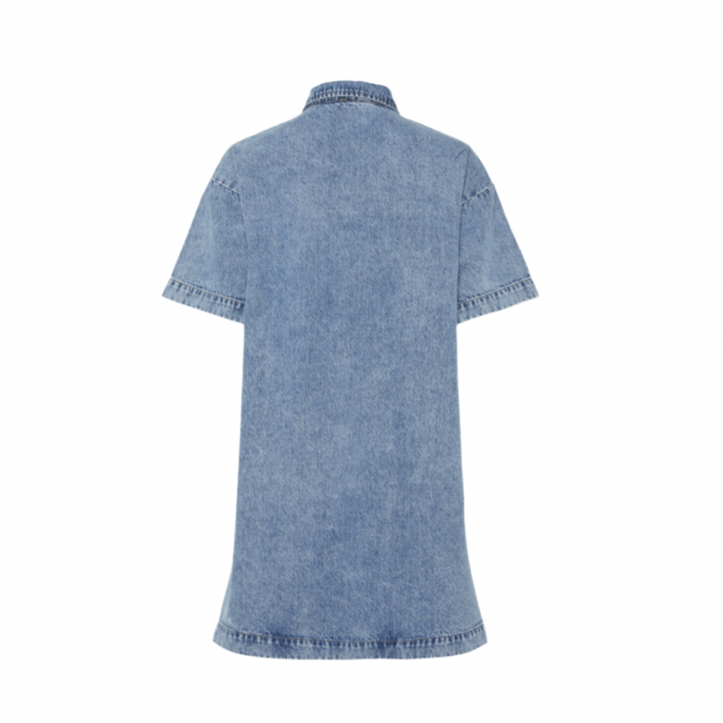 PIECES - DENIM KJOLE - KENYA 17154494 - MEDIUM BLUE DENIM