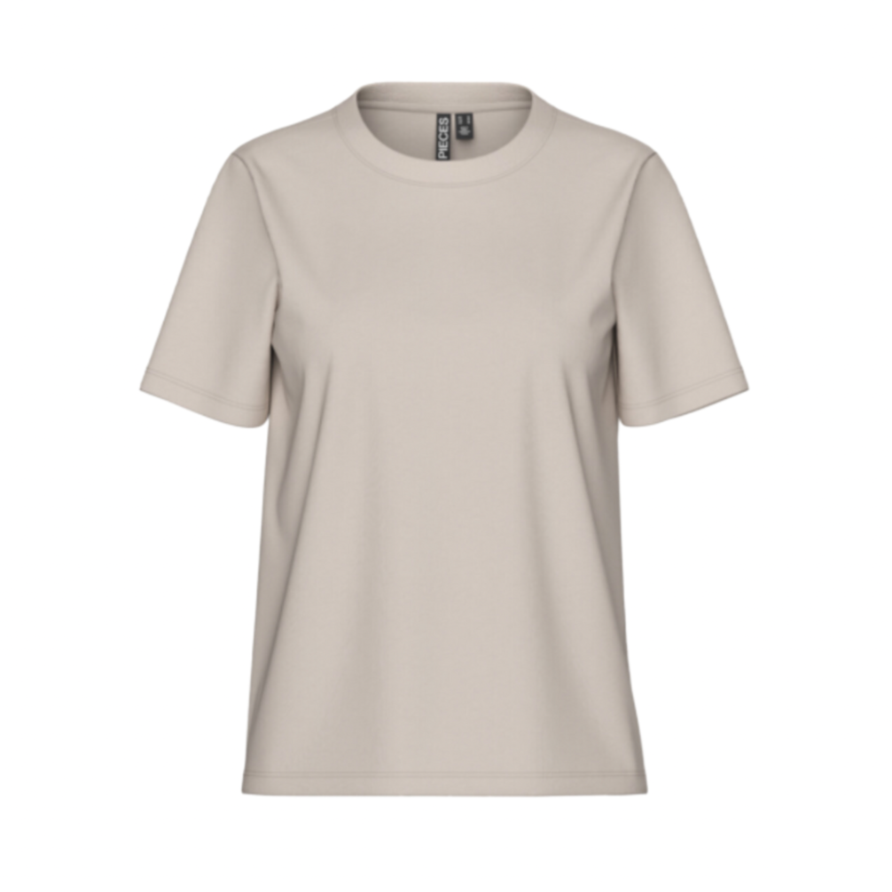 PIECES - T-SHIRT - RIA 17140802 - SILVER GRAY