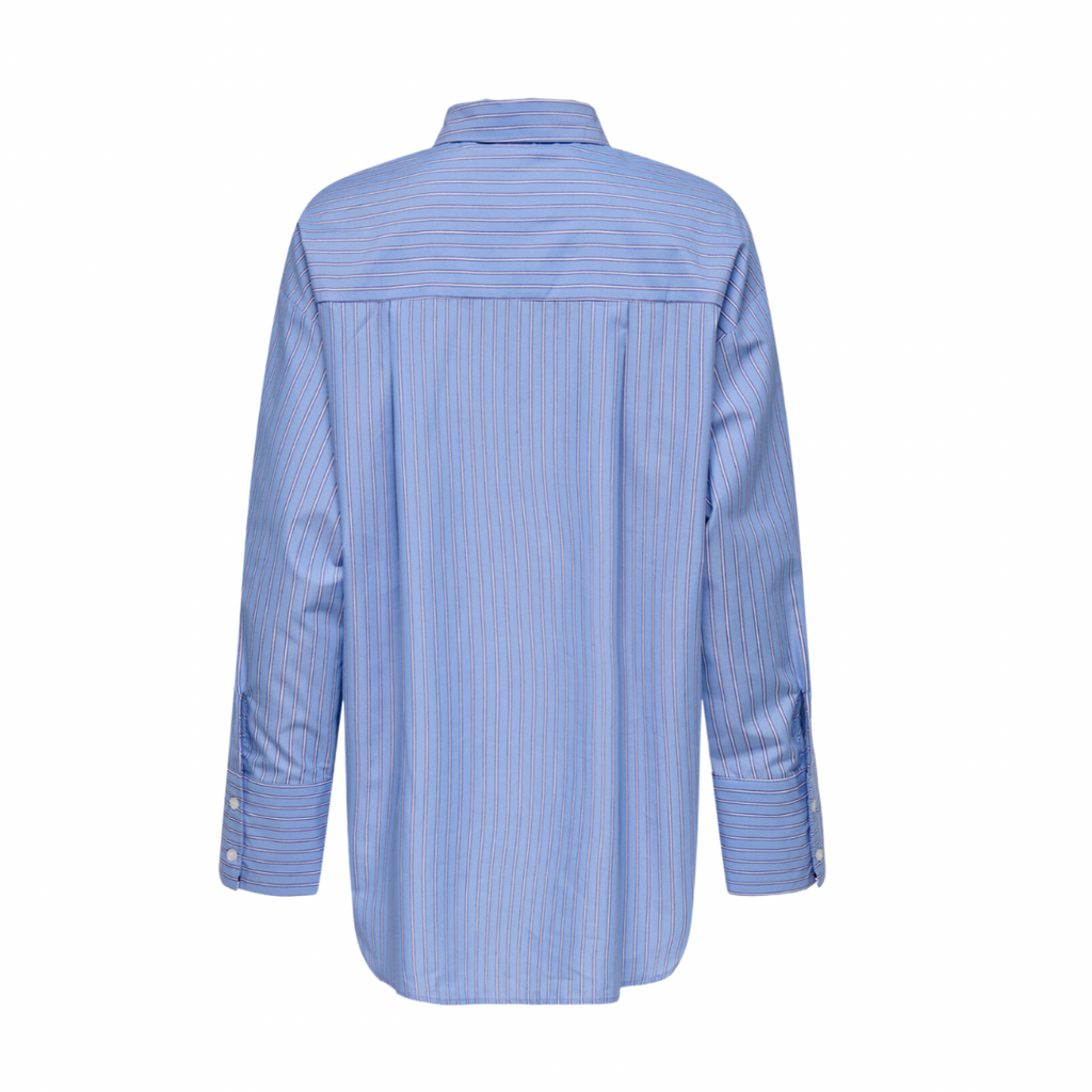 ONLY - SKJORTE - MAIA 15345008 - BRIGHT WHITE/SODALITE BLUE/VISTA BLUE STRIPES