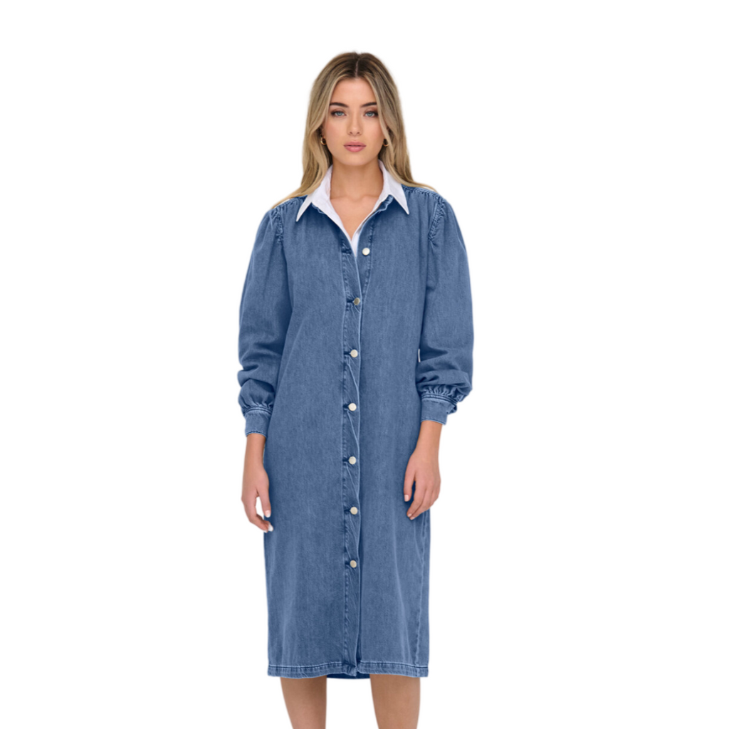 ONLY - DENIMKJOLE - BEATE 15300770 - MEDIUM BLUE DENIM