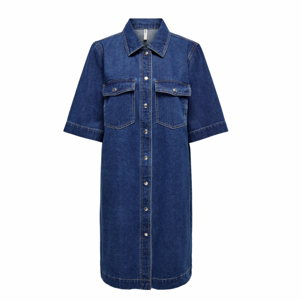 ONLY - DENIMKJOLE - BELLE 15324384 - DARK BLUE DENIM