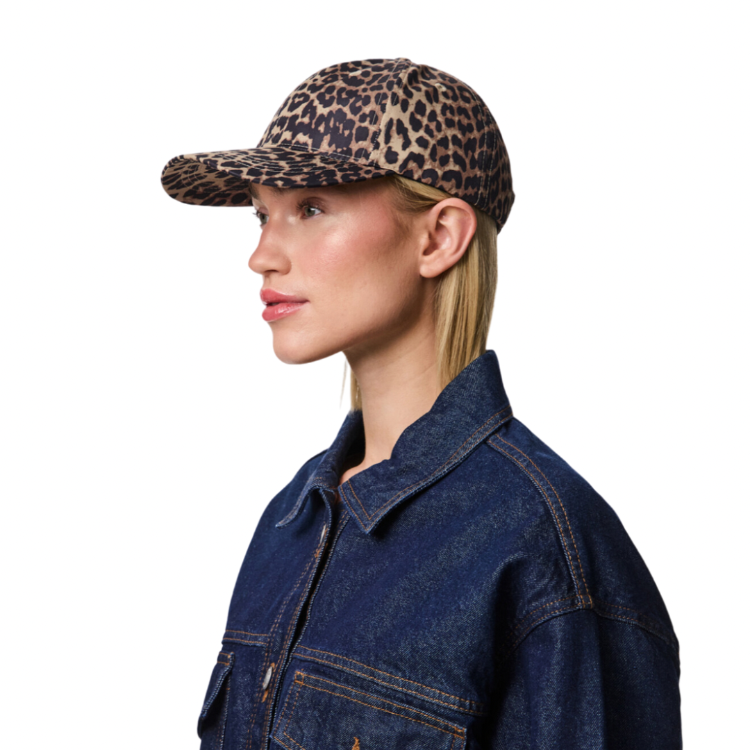 PIECES - CAP - SARAH 17155960 - BLACK DETAIL/LEO