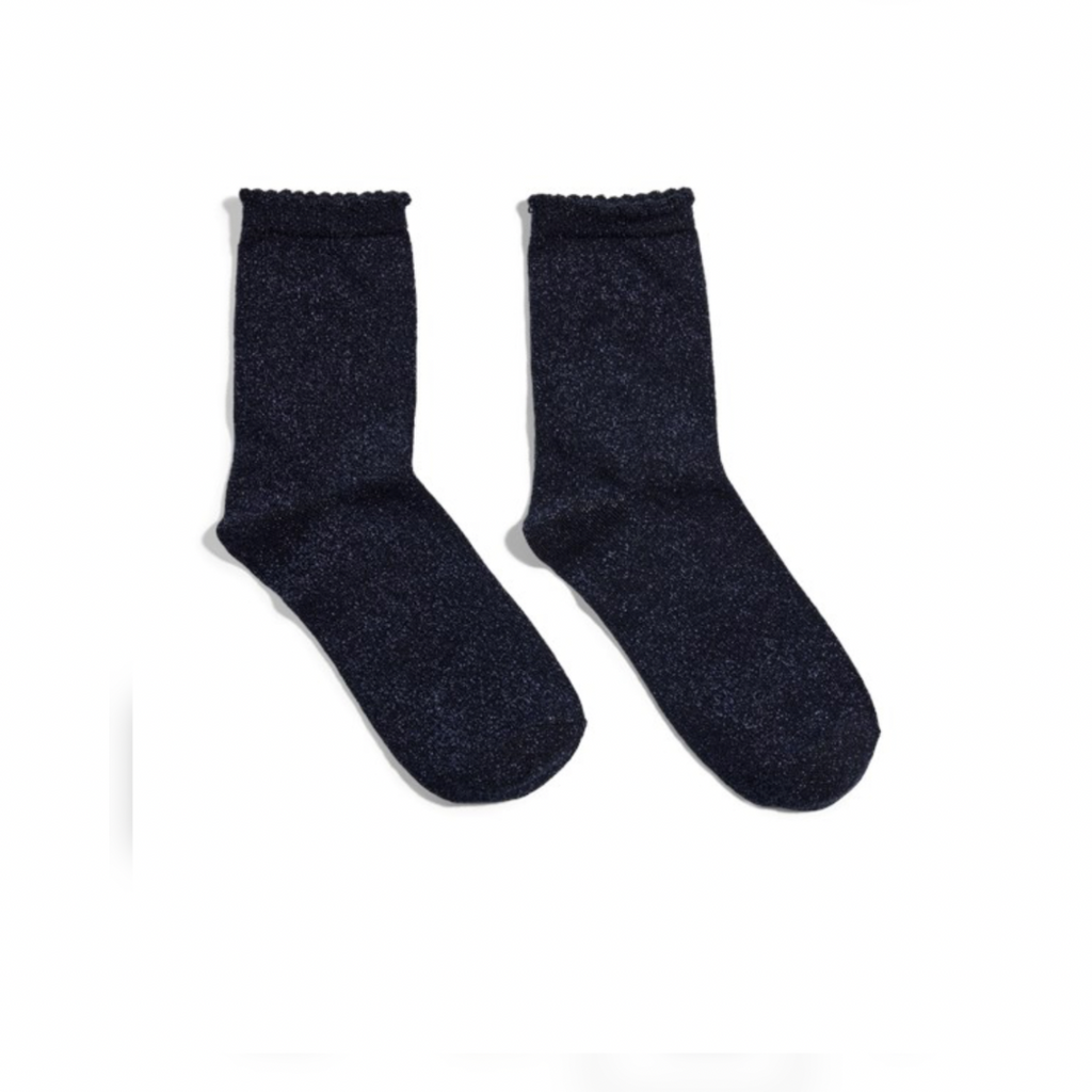 PIECES - GLIMMERSTRØMPE - SEBBY 17078534 - SKY CAPTAIN/TONED LUREX
