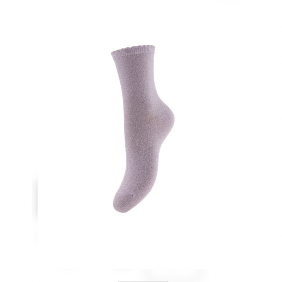 PIECES - GLIMMERSTRØMPE - SEBBY 17078534 - PASTEL LAVENDER/TONED LUREX