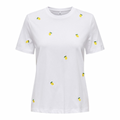 ONLY - T- SHIRT - KETTY 15288473 - WHITE LEMON