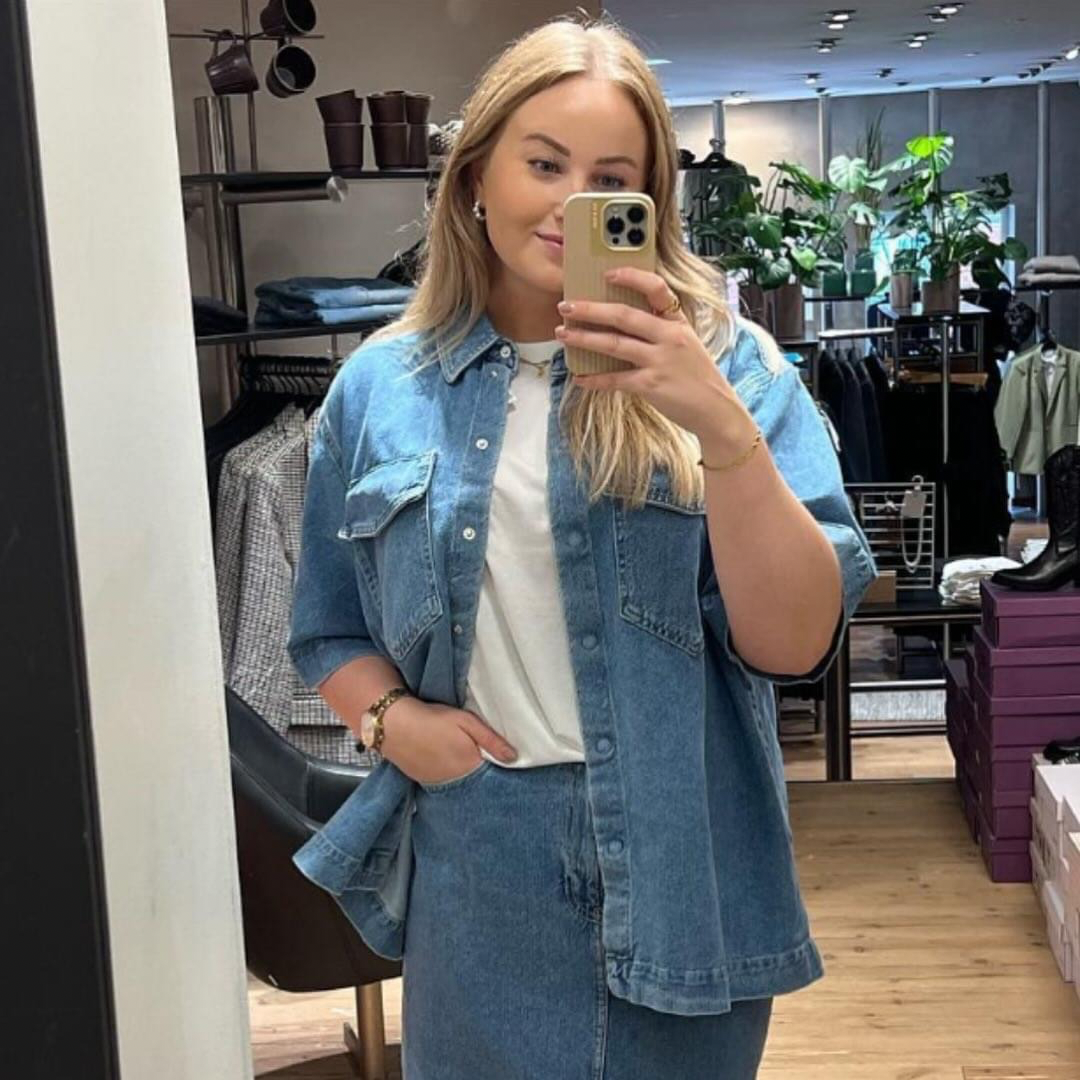 ONLY - SKJORTE - SOPHIE 15295757 - LIGHT BLUE DENIM