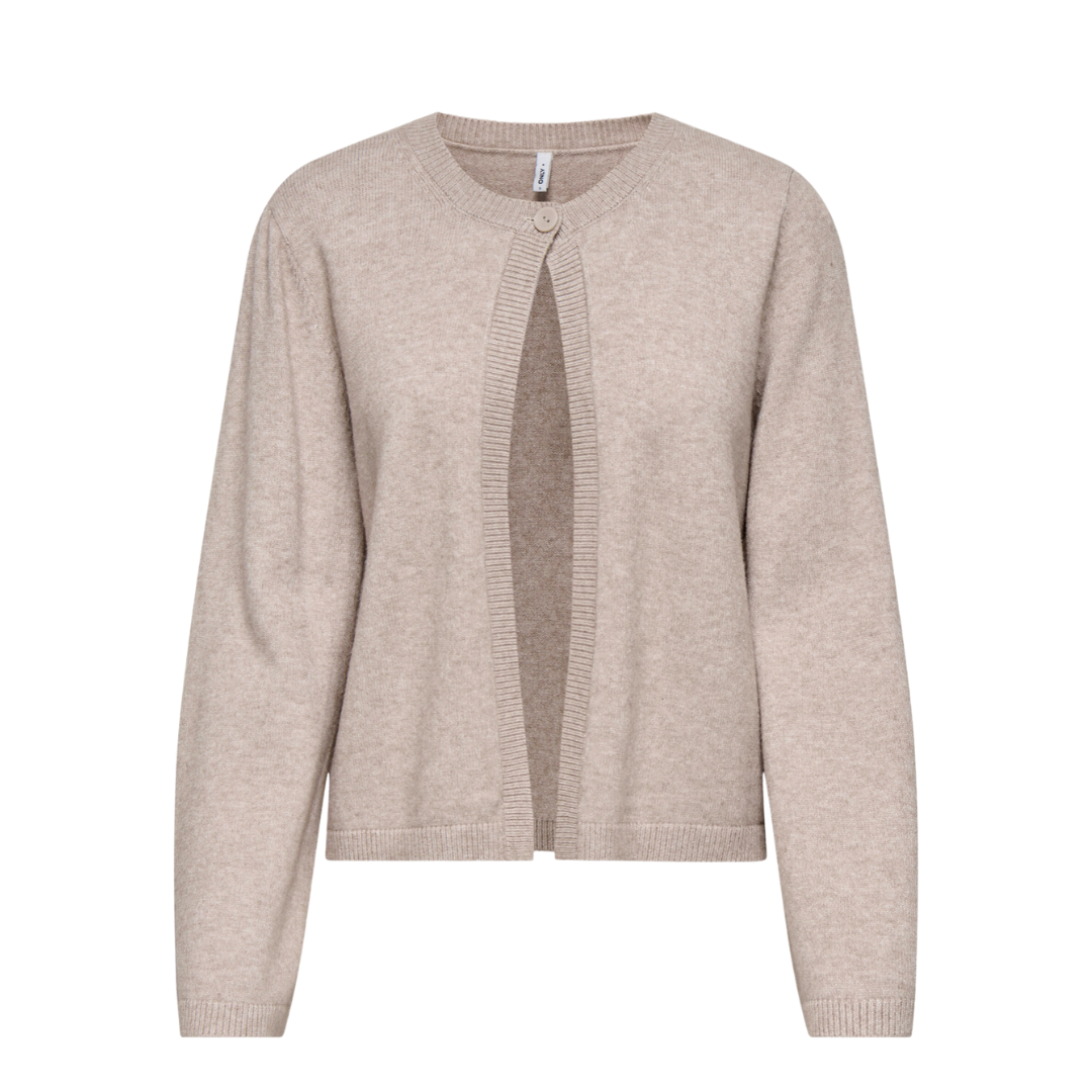 ONLY - CARDIGAN - LANA ONE BUTTON 15356693 - MOCHA MERINGUE