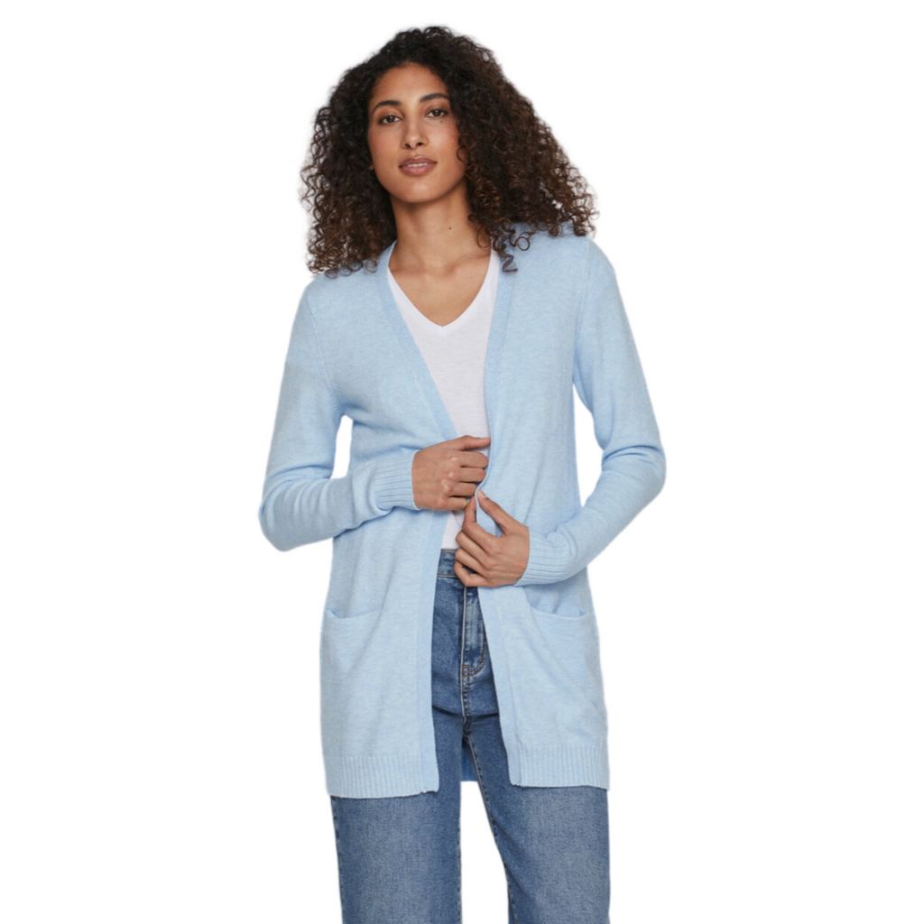 VILA - CARDIGAN - RIL 14044041 - KENTUCKY BLUE MELANGE