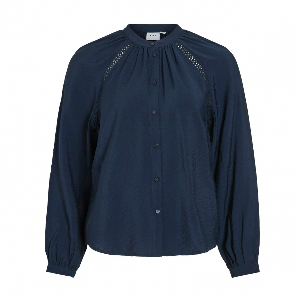 VILA - SKJORTE - DOGMA 14098737 - NAVY
