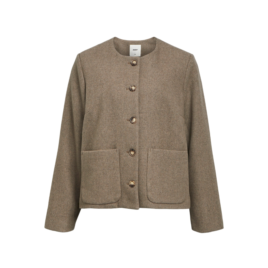 OBJECT - JAKKE - PISA 23044639 - DESERT  TAUPE MELANGE
