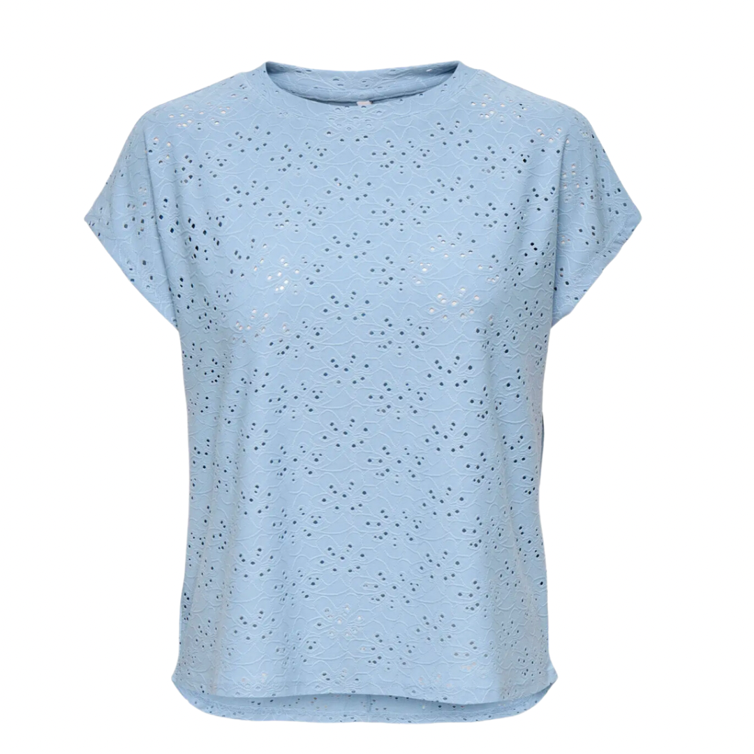 ONLY - T-SHIRT - SMILLA 15231005 - SOFT CHAMBRAY