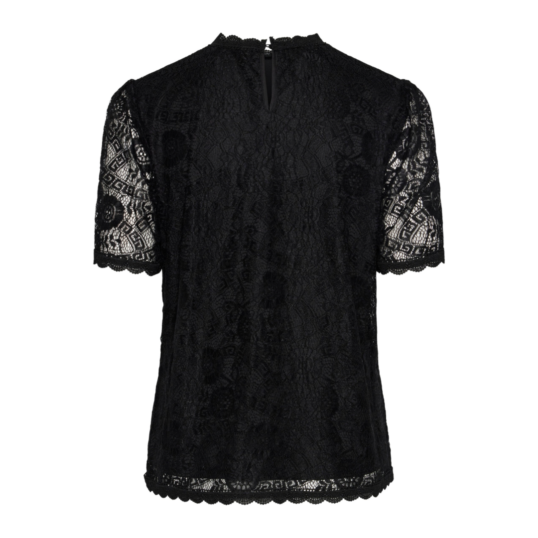 PIECES - BLONDE TEE - OLLINE  - 17148711 - SORT