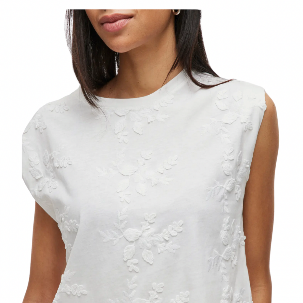 VILA - TOP - NAYLA 14104240 - SNOW WHITE