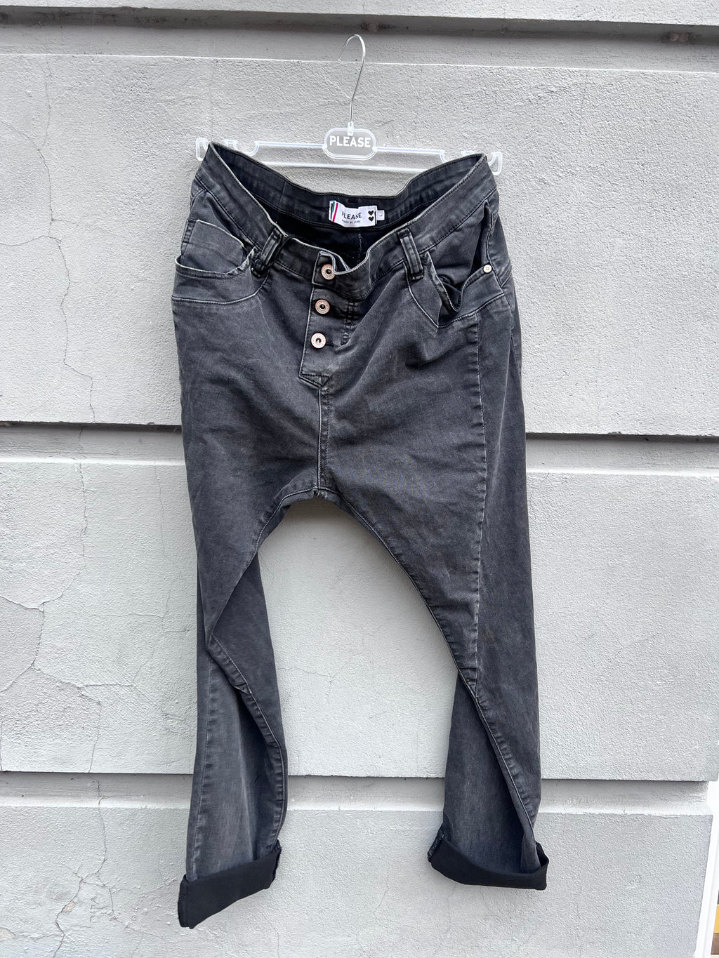 PLEASE JEANS - JEANS - CLASSIC P2YQGD5PDD - NERO DENIM