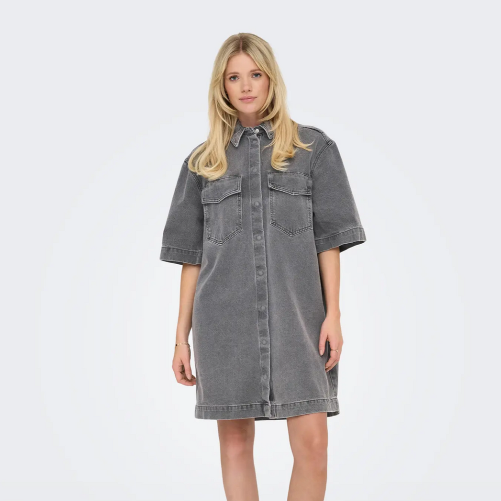 ONLY - DENIM KJOLE - SOPHIE 15327766 - MEDIUM GREY DENIM