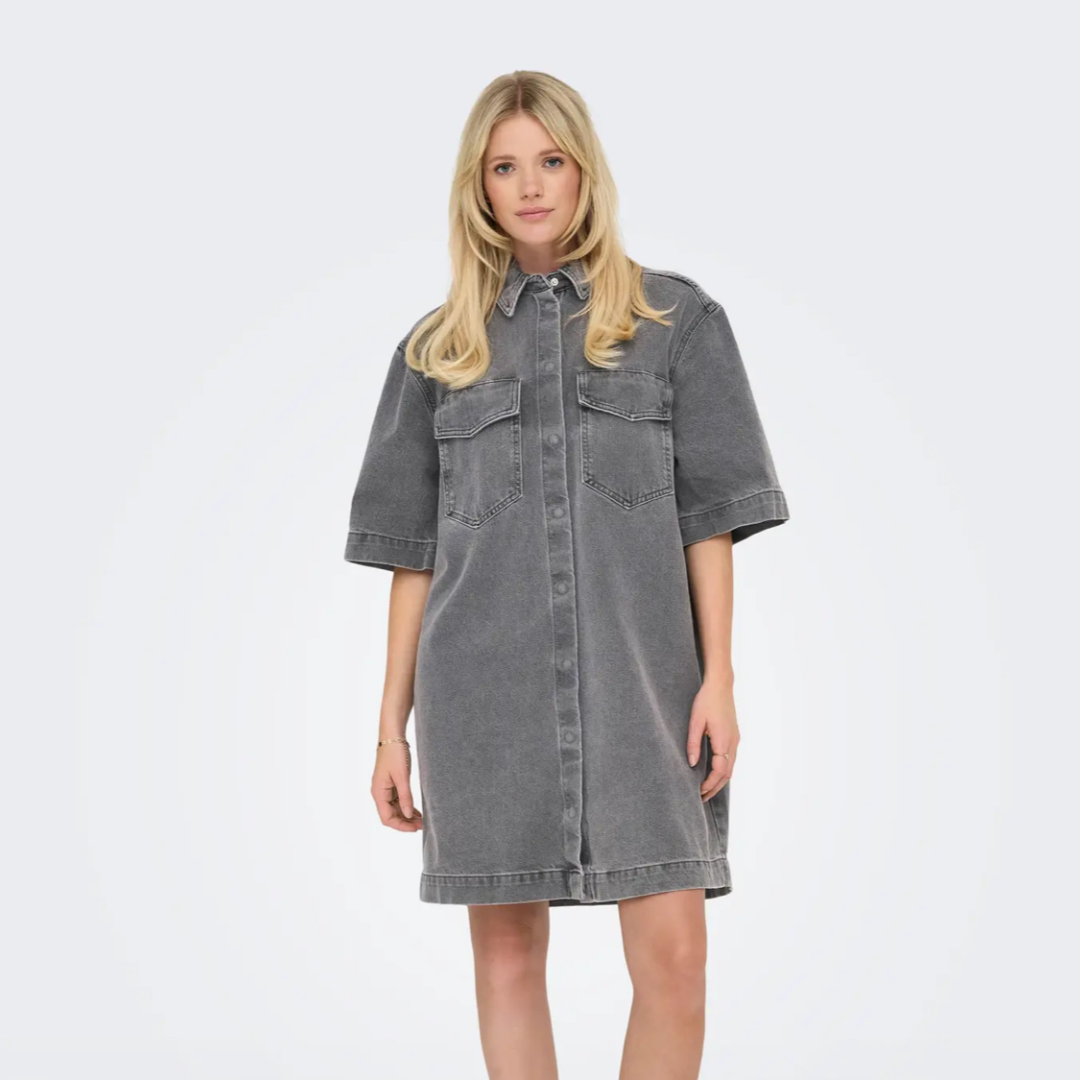 ONLY - DENIM KJOLE - SOPHIE 15327766 - MEDIUM GREY DENIM