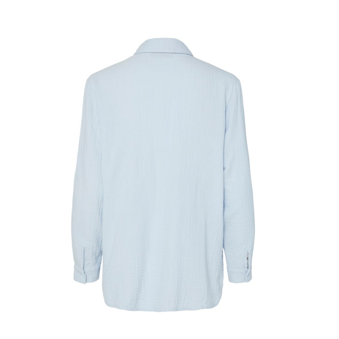 PIECES - SKJORTE - SASTINA 17156471 - CASHMERE BLUE