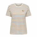 ONLY - T-SHIRT - LIVA 15353397 - CLOUD DANCER/TOASTED COCONUT STRIPES