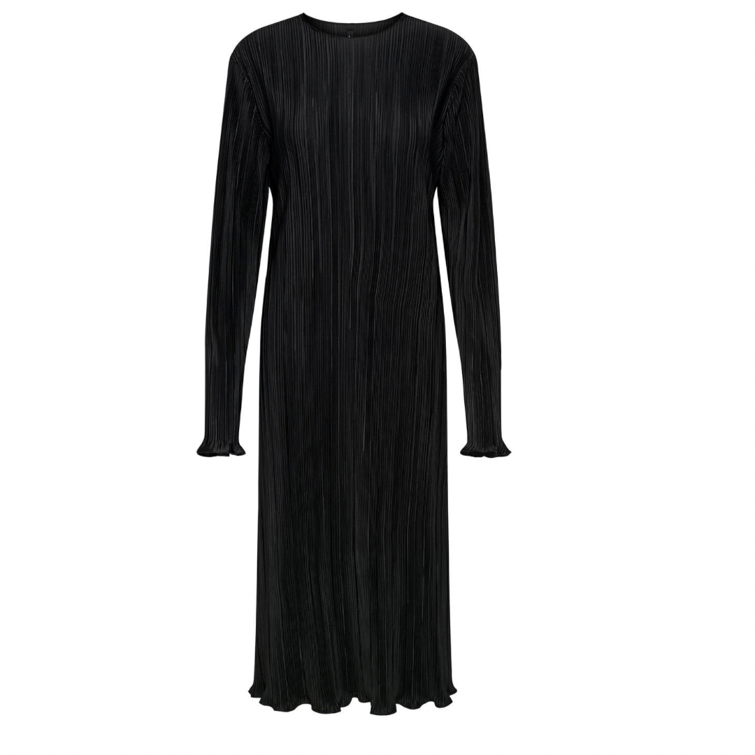 ONLY - KJOLE - PERY LONG PLISSÉ 15368011 - SORT