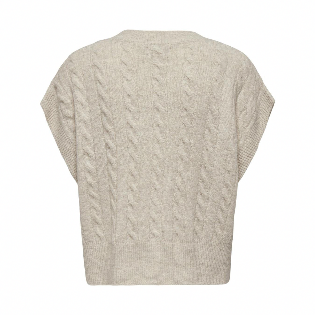 ONLY - VEST - MELODY 15249328 - OATMEAL