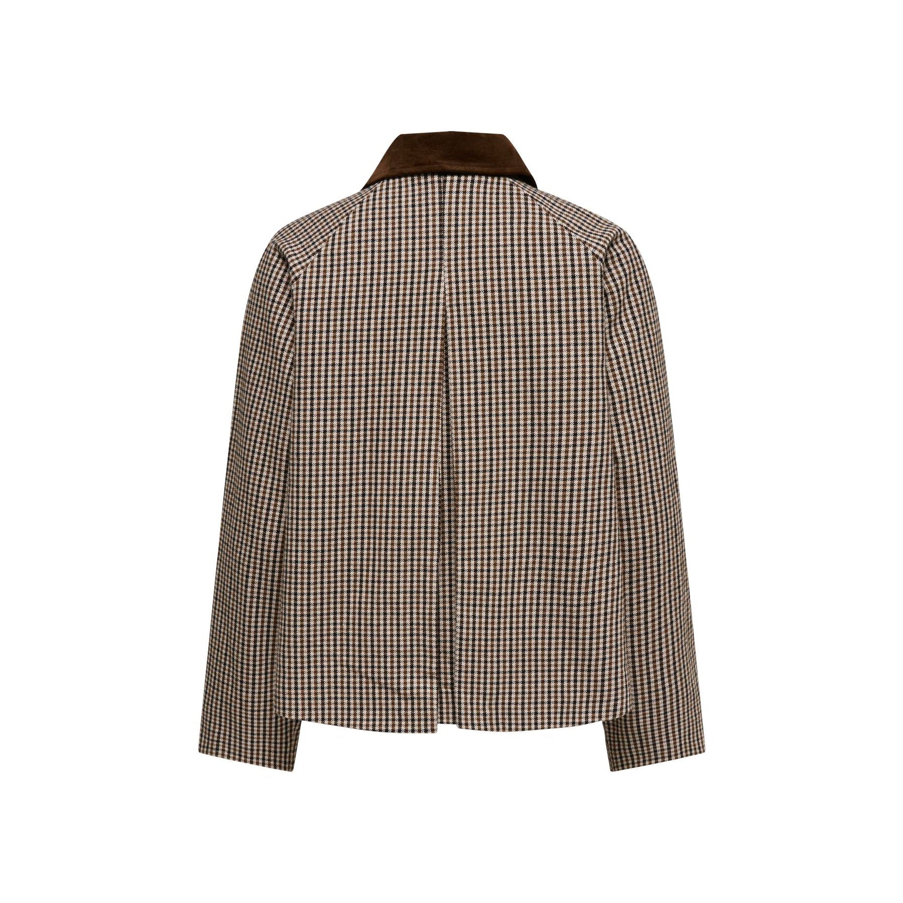 ONLY - JAKKE - MANILLA 15370316 - MOONLIGHT SMALL CHECKS/BROWN/BLACK