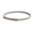 PIECES - BÆLTE - AVERY LEATHER BRAIDED SLIM 17077740 - TAUPE GREY