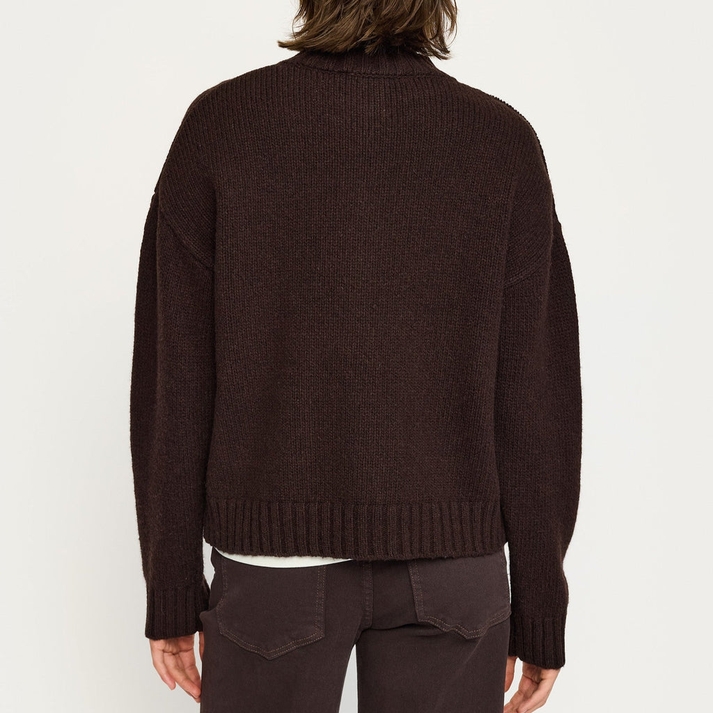 SOFT REBELS - CARDIGAN - TIMO 525-204 - COFFEE BEAN MELANGE