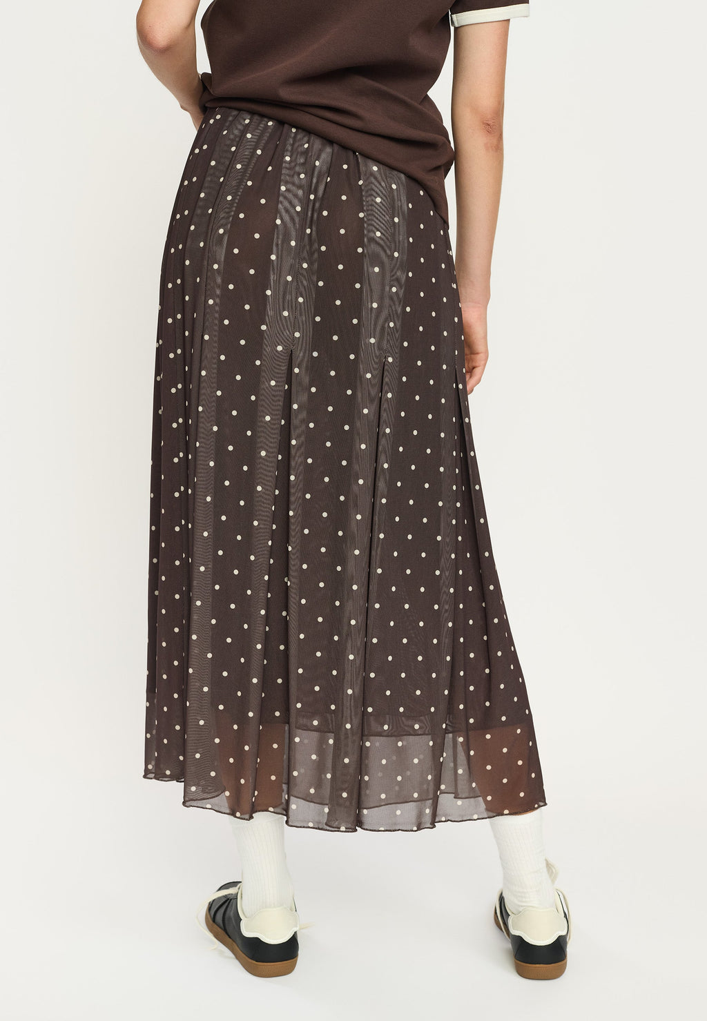 SOFT REBELS - NEDERDEL - ROSELYN SR525-300 - COFFEE BEAN DOT
