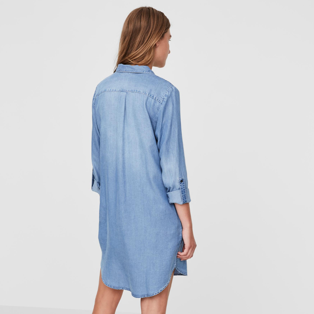 VERO MODA - KJOLE - SIGGA 10184172 - LIGHT BLUE DENIM