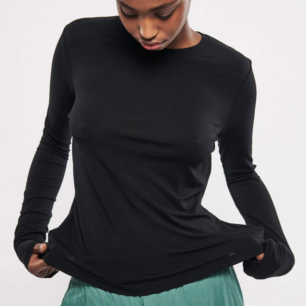 MBYM - BLUSE - CHRISTINA GO GREEN 11229209 - SORT