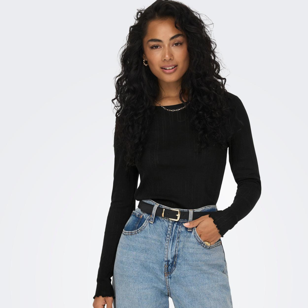 ONLY - BLUSE - CARLOTTA 15291987 - SORT