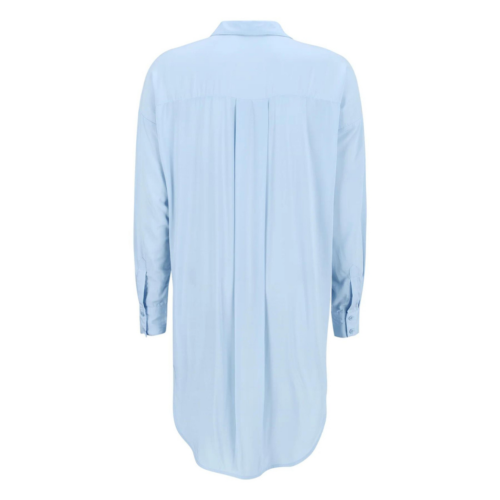 SOFT REBELS - SKJORTE - FREEDOM LANG SR420-758 - CASHMERE BLUE