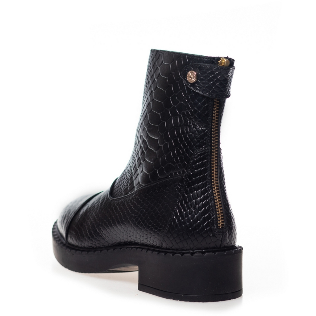 COPENHAGEN SHOES - STØVLE - AMIE - SORT/CROCO