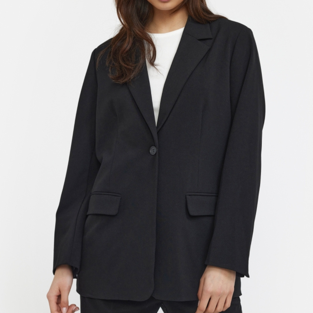 SOFT REBELS - BLAZER - VILJA LOOSE SRSS23-720 - SORT