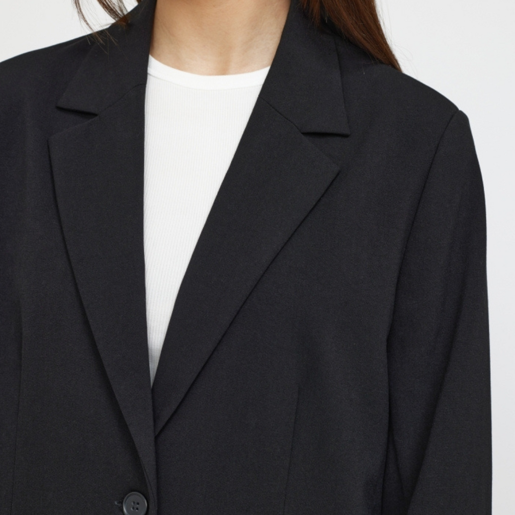 SOFT REBELS - BLAZER - VILJA LOOSE SRSS23-720 - SORT
