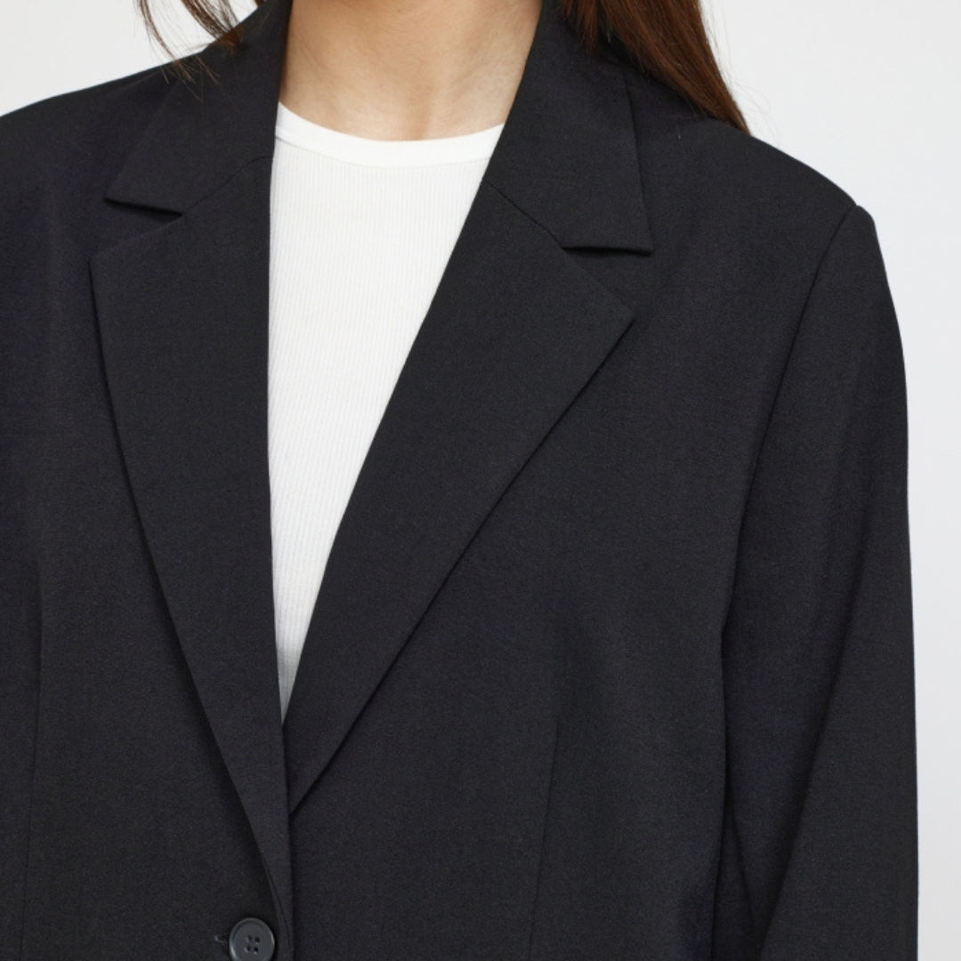 SOFT REBELS - BLAZER - VILJA LOOSE SRSS23-720 - SORT