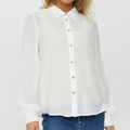 NÜMPH - SKJORTE - DARVA 703848 - BRIGHT WHITE