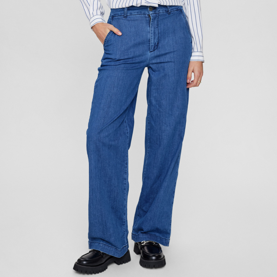 NÜMPH - JEANS - AMBER 703957 - MEDIUM BLUE DENIM