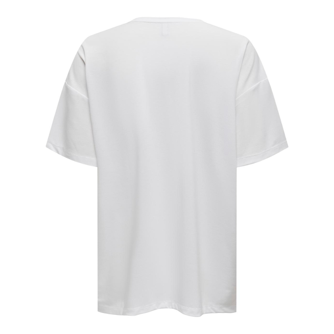 ONLY - T-SHIRT - MELINA - 15333517 - BRIGHT WHITE DISCO