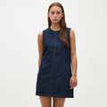 GLOBAL FUNK - DENIMKJOLE - LIBBY 73309973 - DARK UNWASHED DENIM